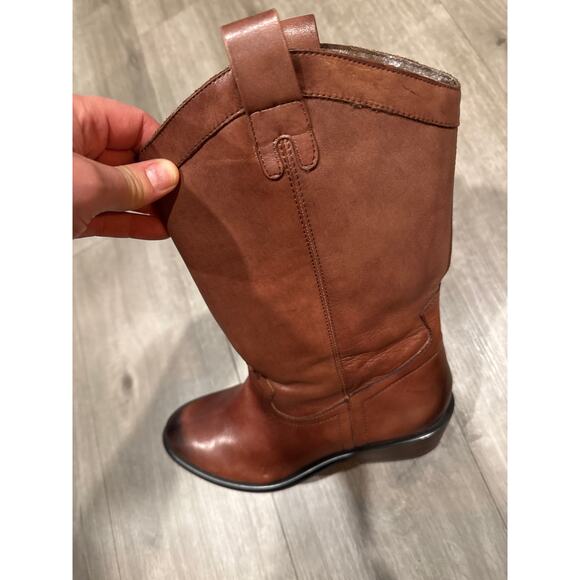 Arturo Chiang Rossa Brown Leather Western Boot Pull On Women's Size 8½ - Picture 7 of 10